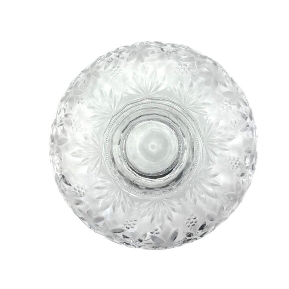 Vintage Mikasa Clear Pressed Glass Scalloped Floral Serving Bowl - Decorative Ce - Picture 4 of 5